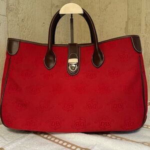 Dooney & Bourke Donegal Crest Red Tote/Handbag